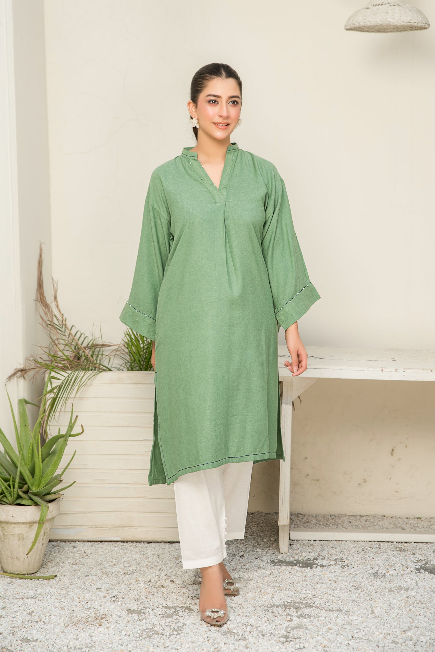 Women Solid Shirt - LDS1001