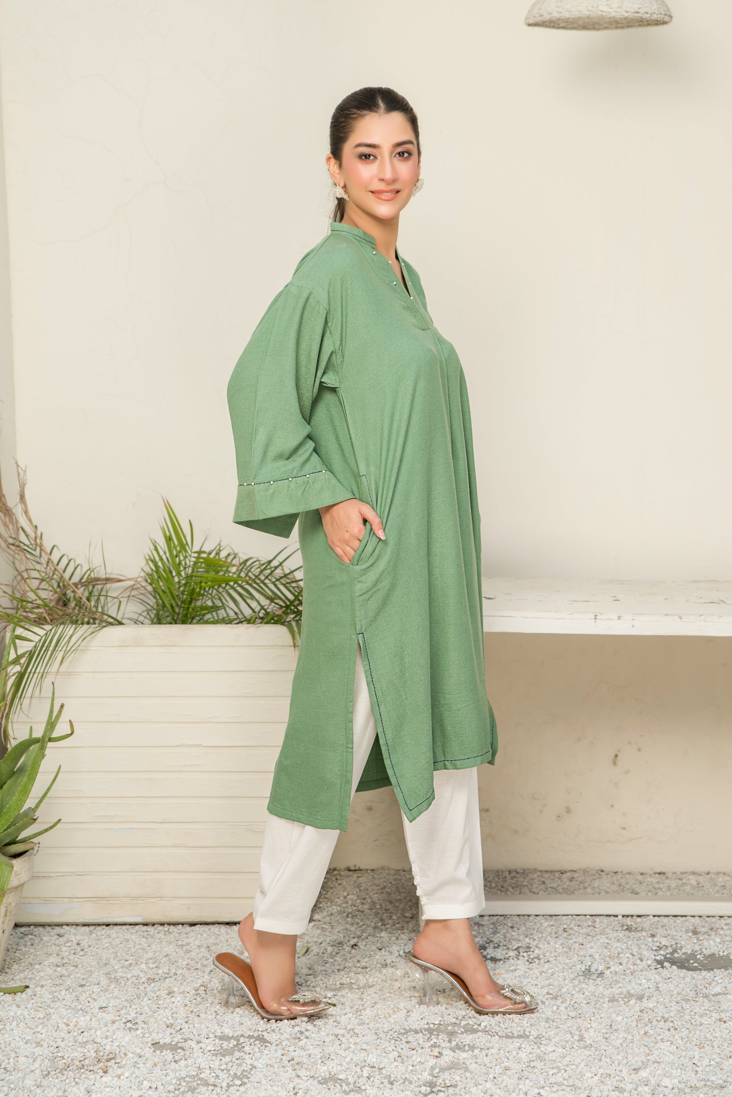 Women Solid Shirt - LDS1001