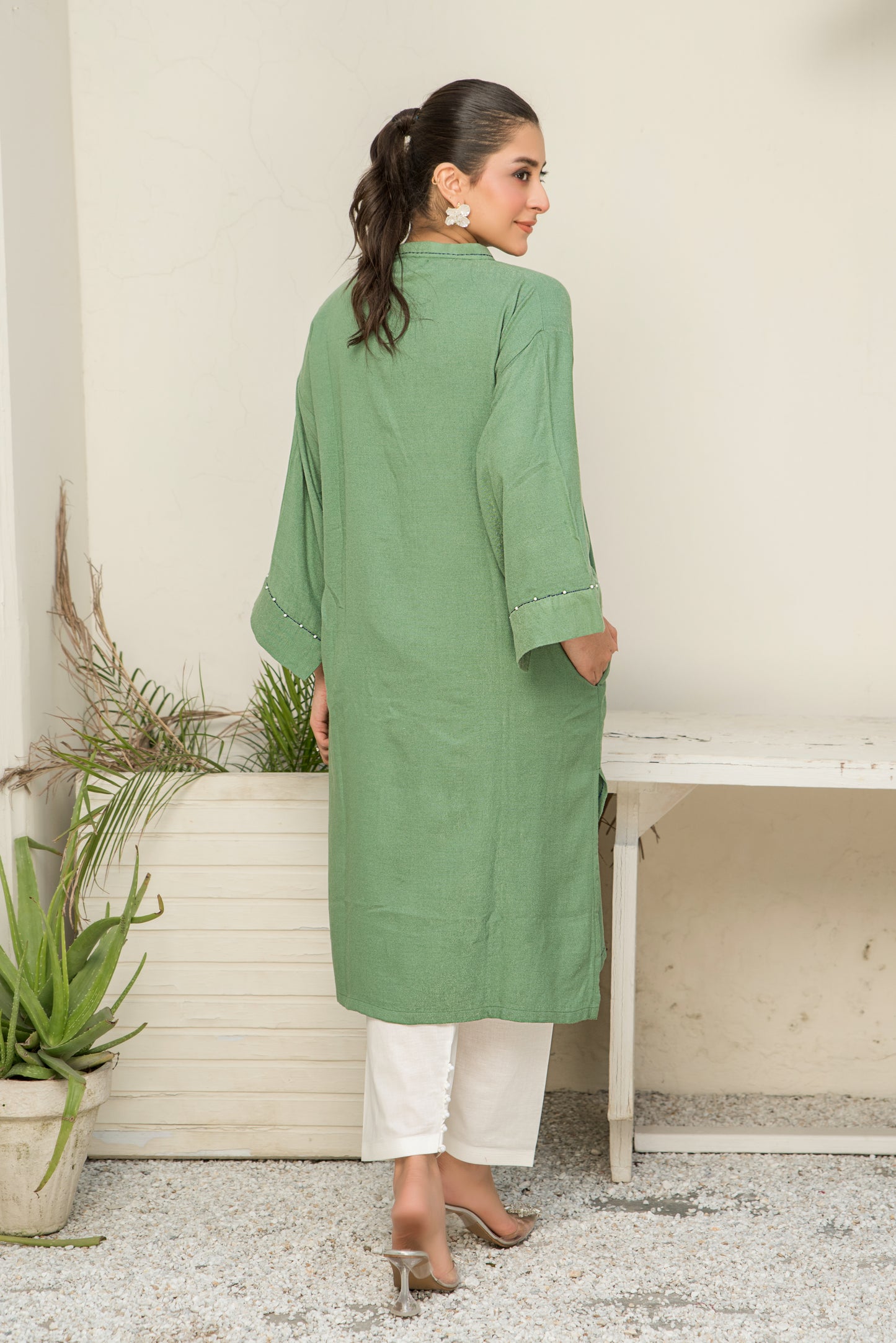 Women Solid Shirt - LDS1001