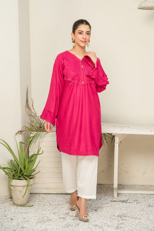 Women Solid Shirt - LDS1005