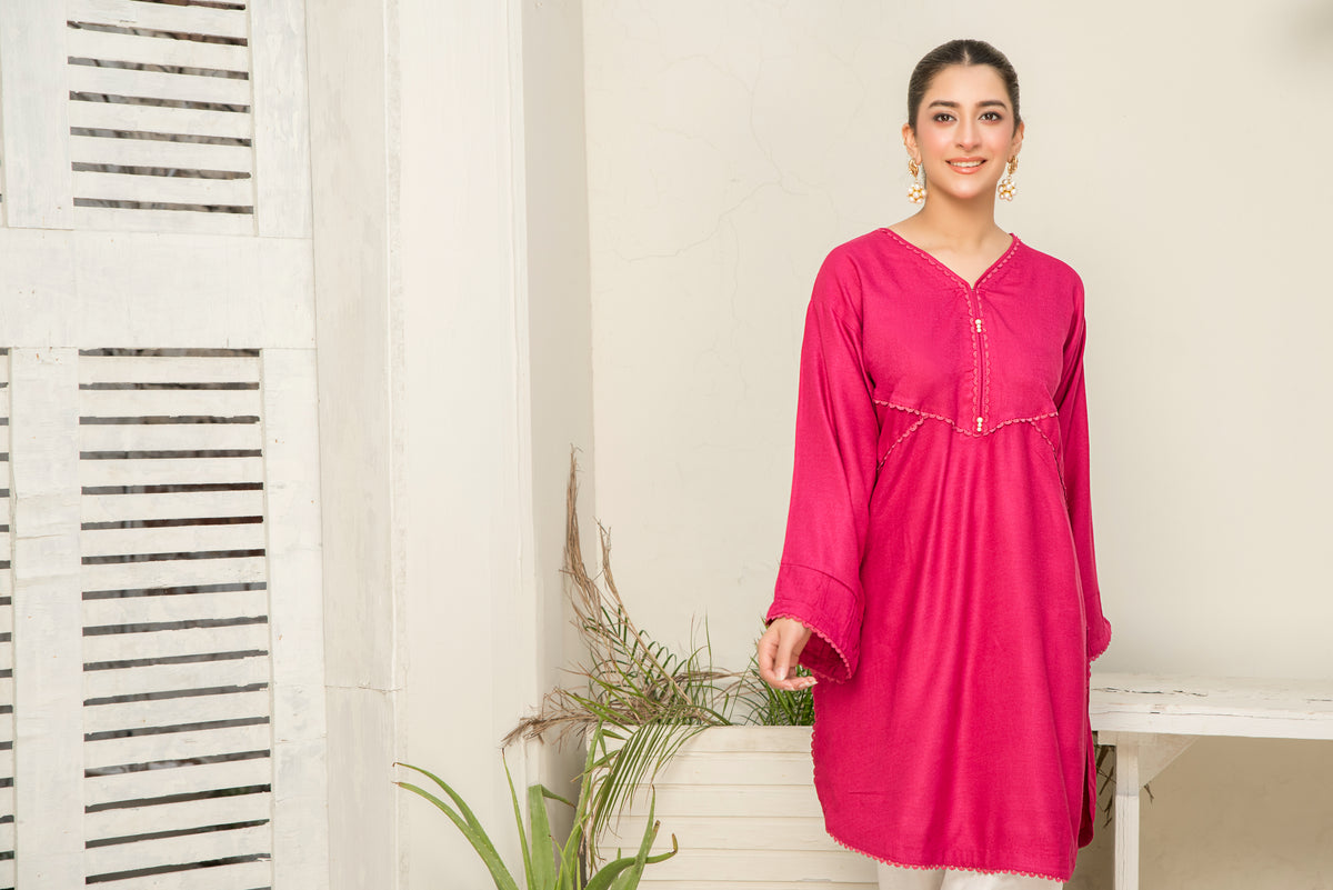 Women Solid Shirt - LDS1005