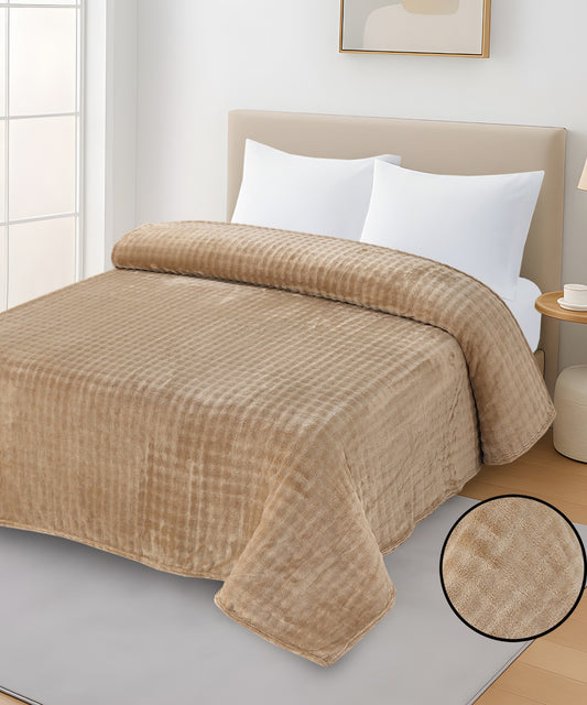 FLEECE BLANKET SOFT TOUCH | Beige