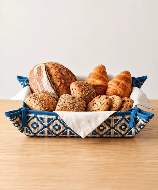 Bread Basket Square-BRB104-Navy Blue