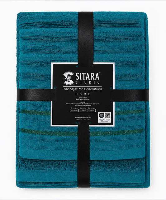 Zig Zag Towel - Green