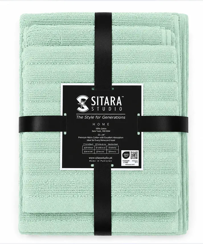 Zig Zag Towel - Mint