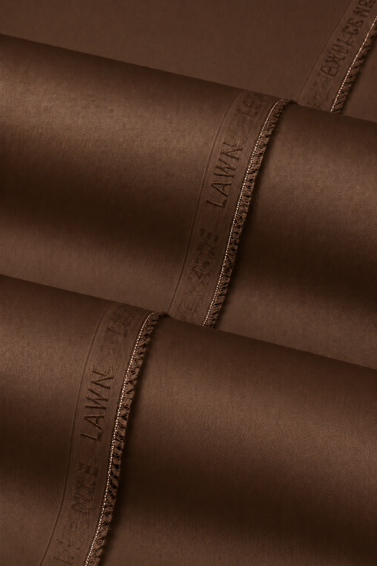 MUGHAL E AZAM | LAWN - DARK BROWN