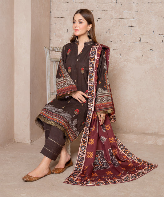 Women Embroidered 3 Piece Suit - CLAC47