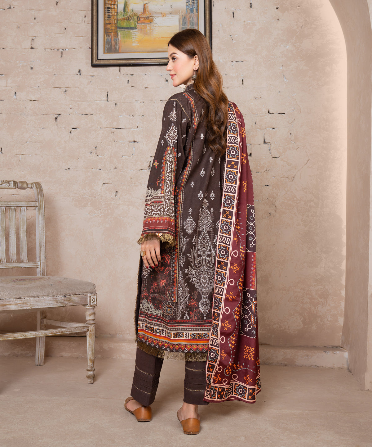 Women Embroidered 3 Piece Suit - CLAC47