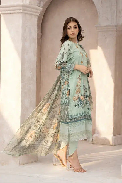 Women Printed Embroidered 2 Piece Suit - CLC557
