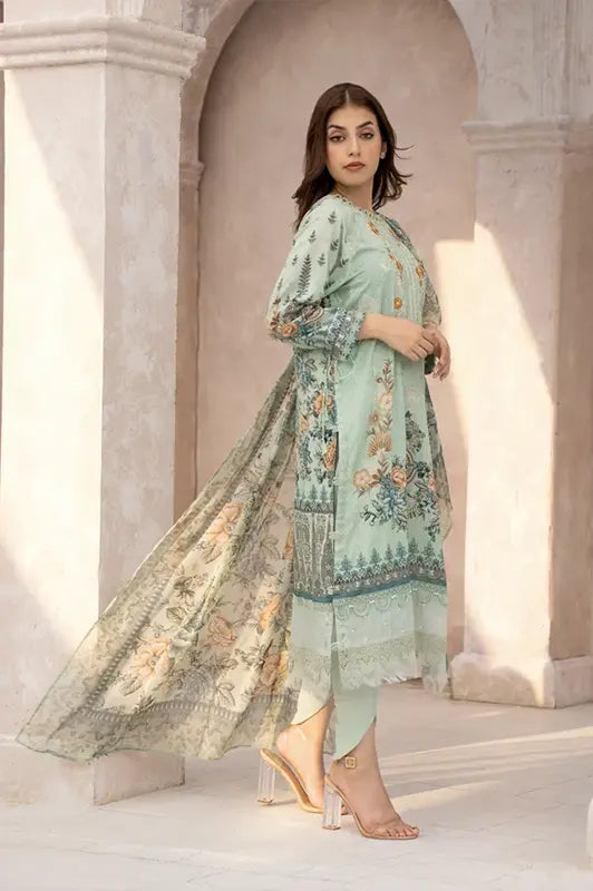 Women Printed Embroidered 2 Piece Suit - CLC557