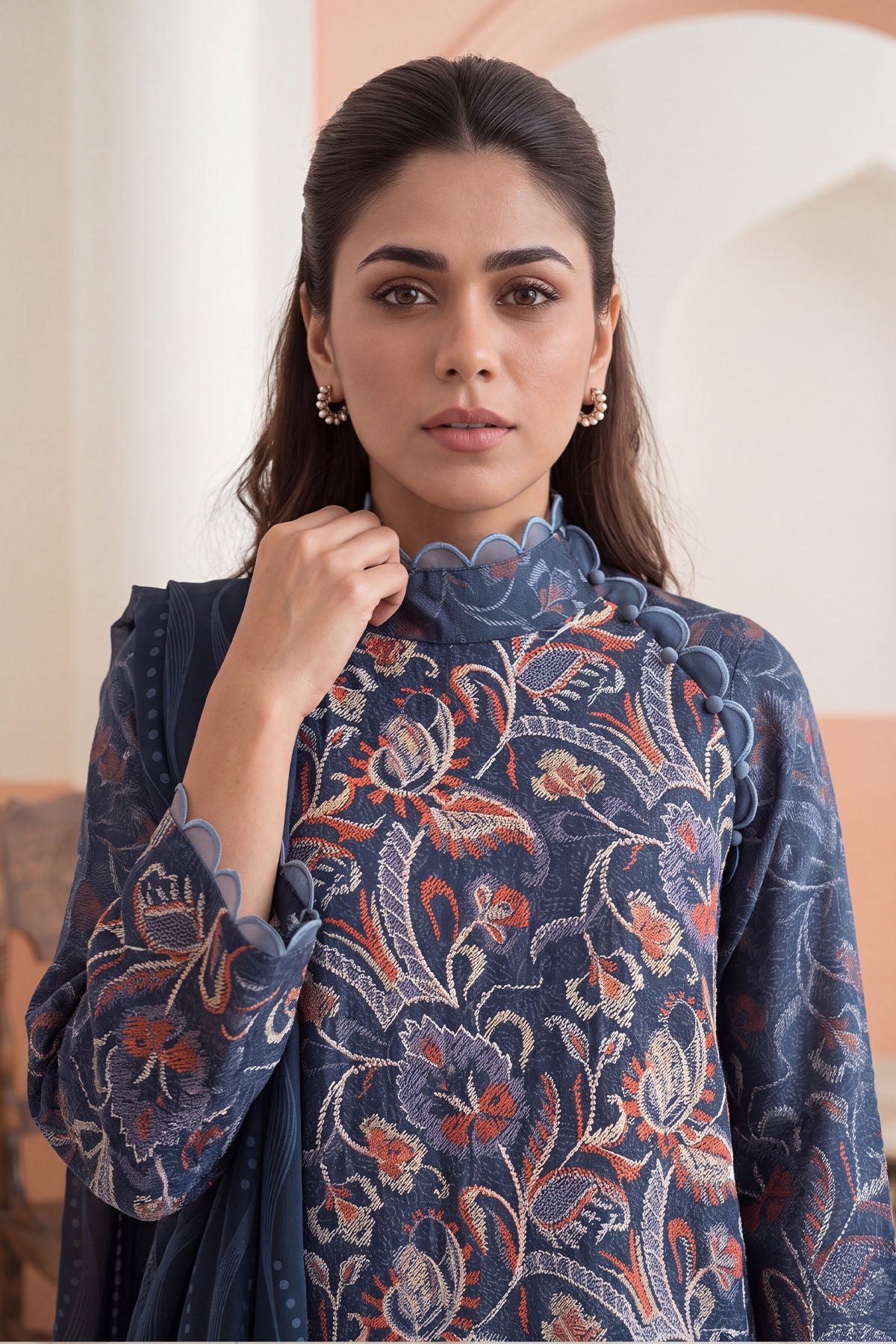 Women Embroidered 3 Piece Suit - CLC662