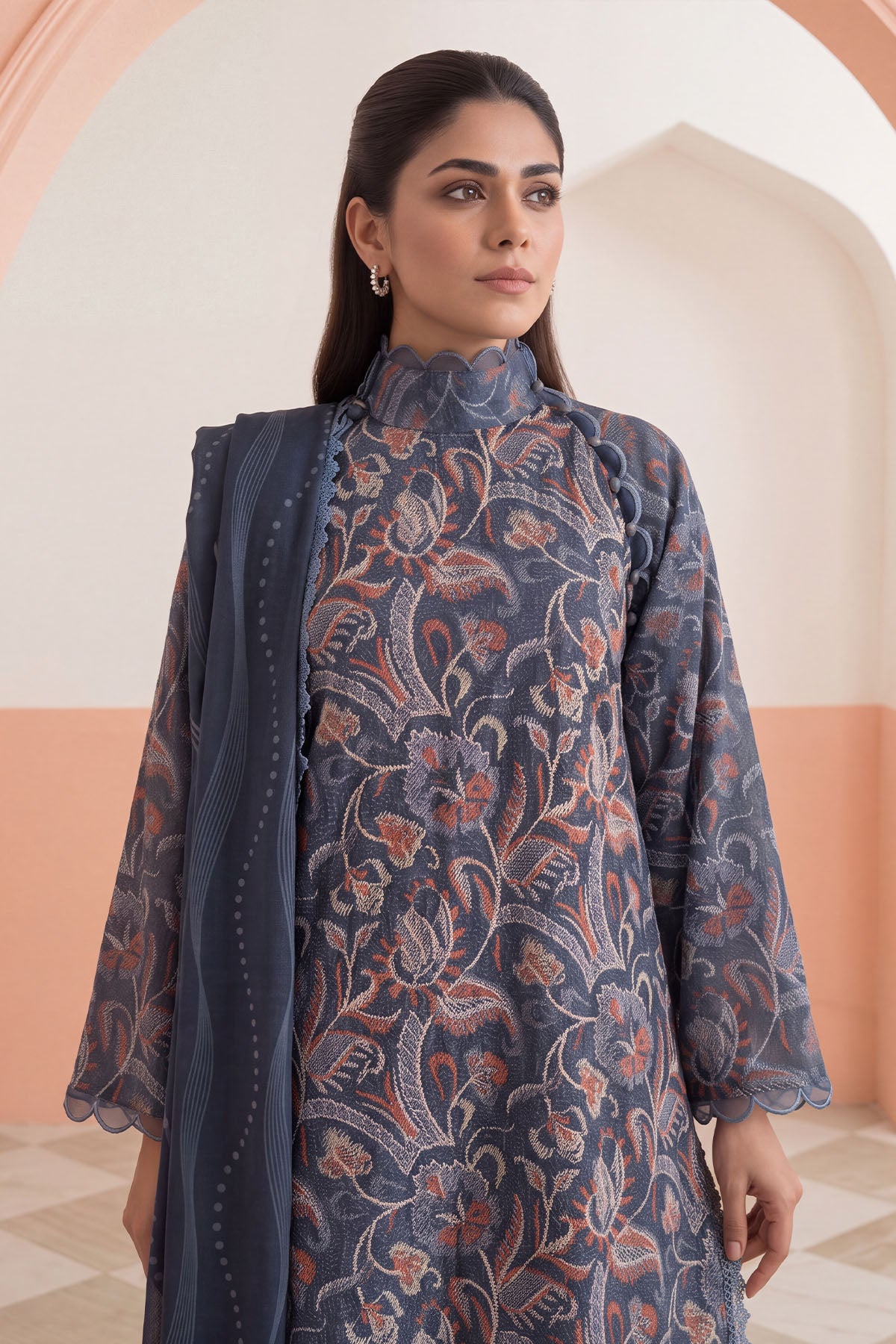 Women Embroidered 3 Piece Suit - CLC662