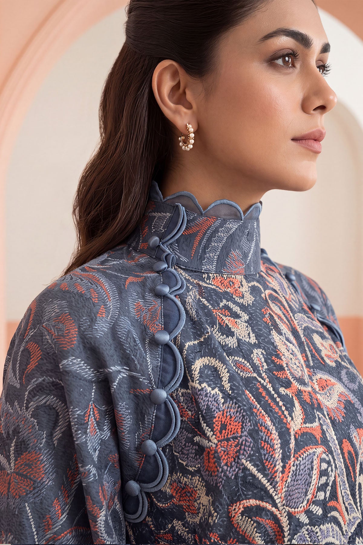 Women Embroidered 3 Piece Suit - CLC662
