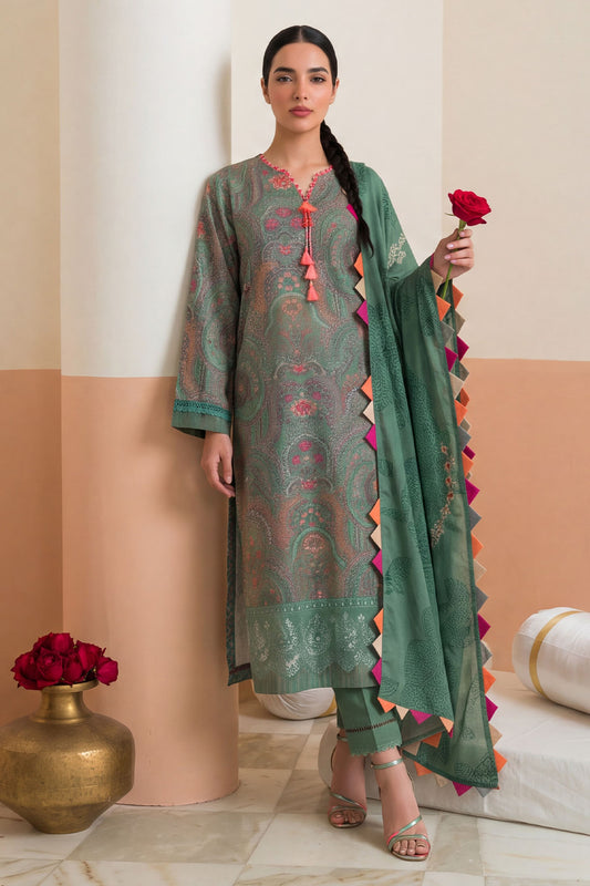 Women Embroidered 3 Piece Suit - CLC663