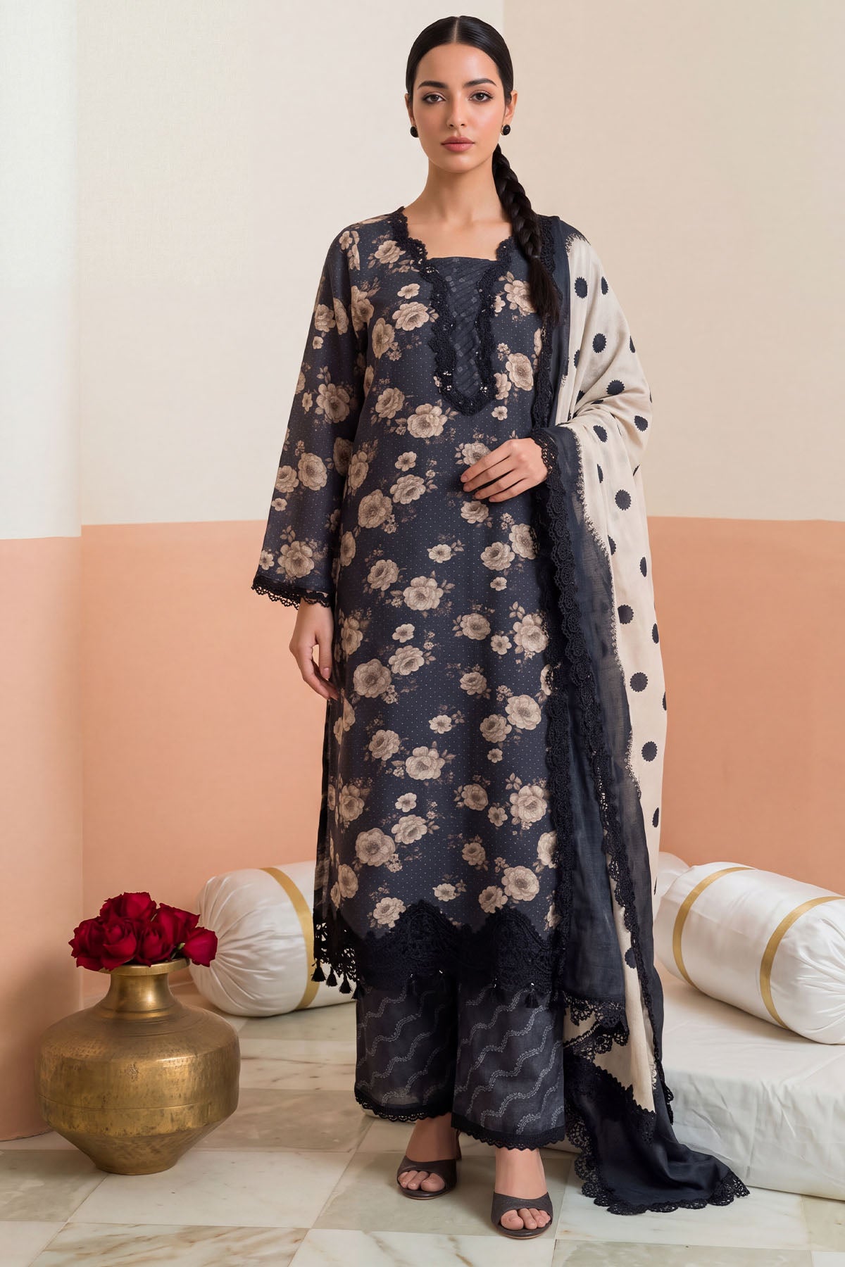 Women Embroidered 3 Piece Suit - CLC664