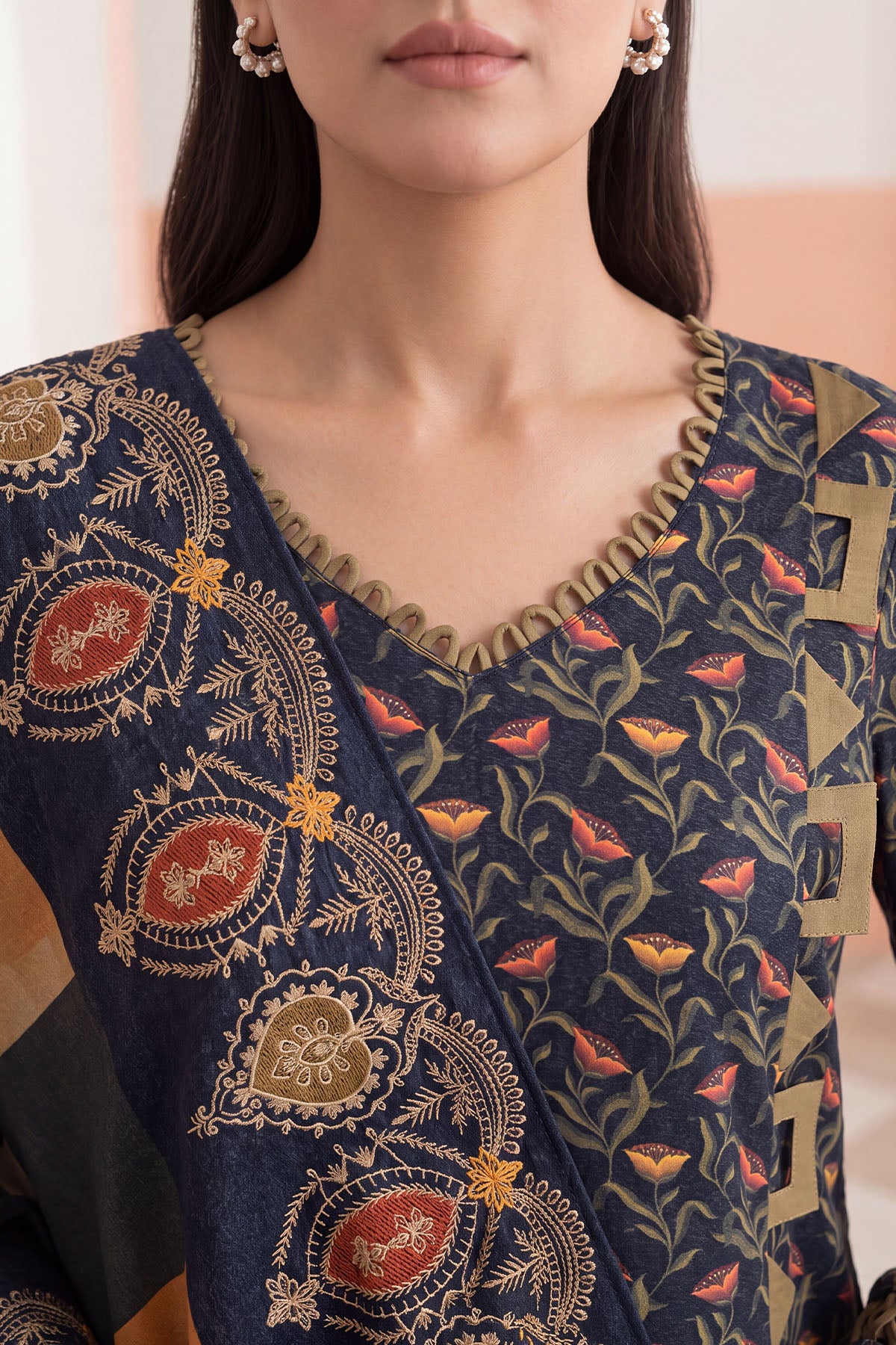 Women Embroidered 3 Piece Suit - CLC668