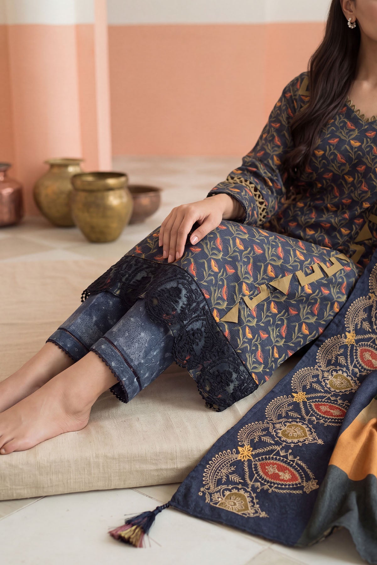 Women Embroidered 3 Piece Suit - CLC668