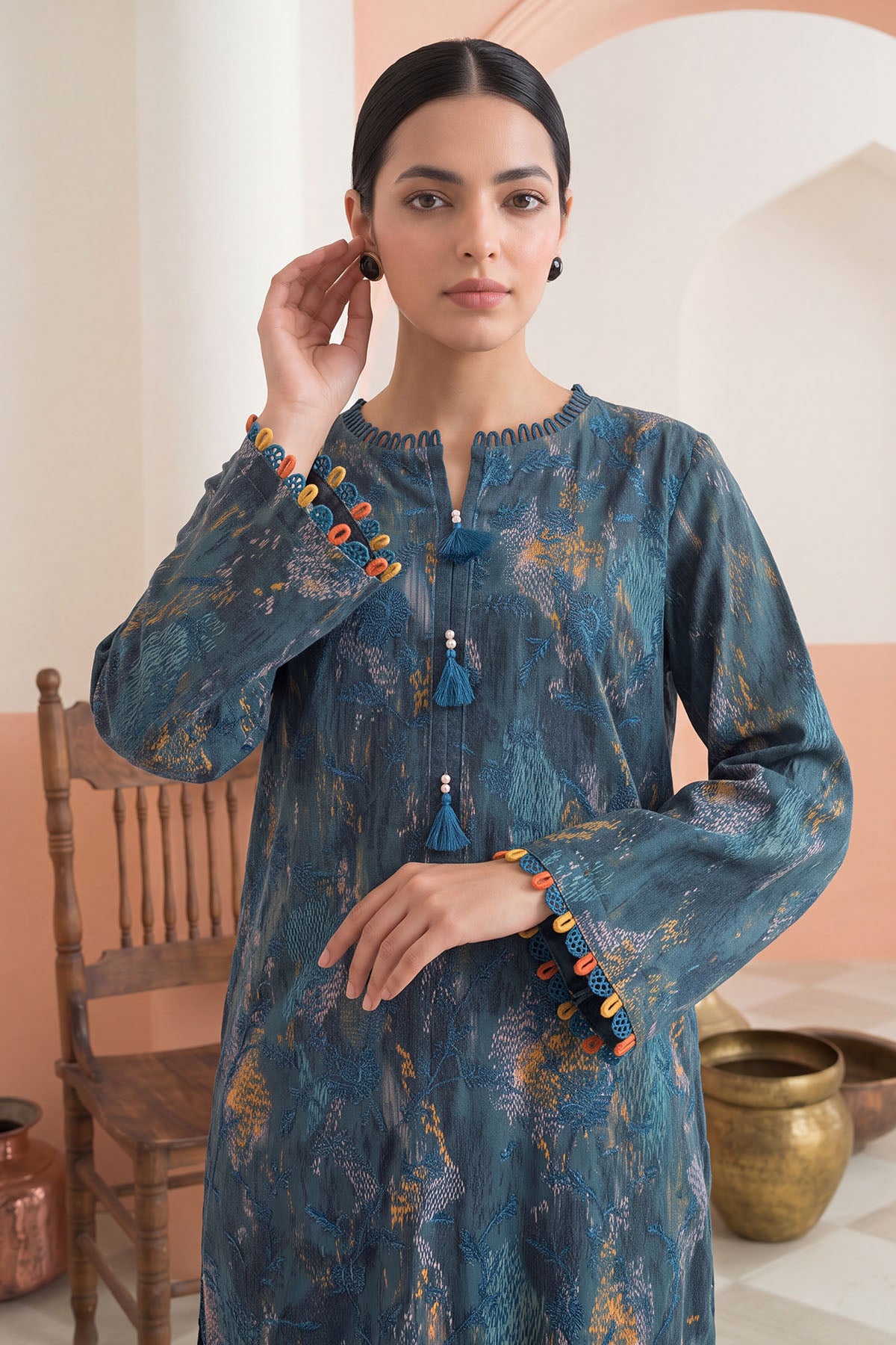 Women Embroidered 3 Piece Suit - CLC669