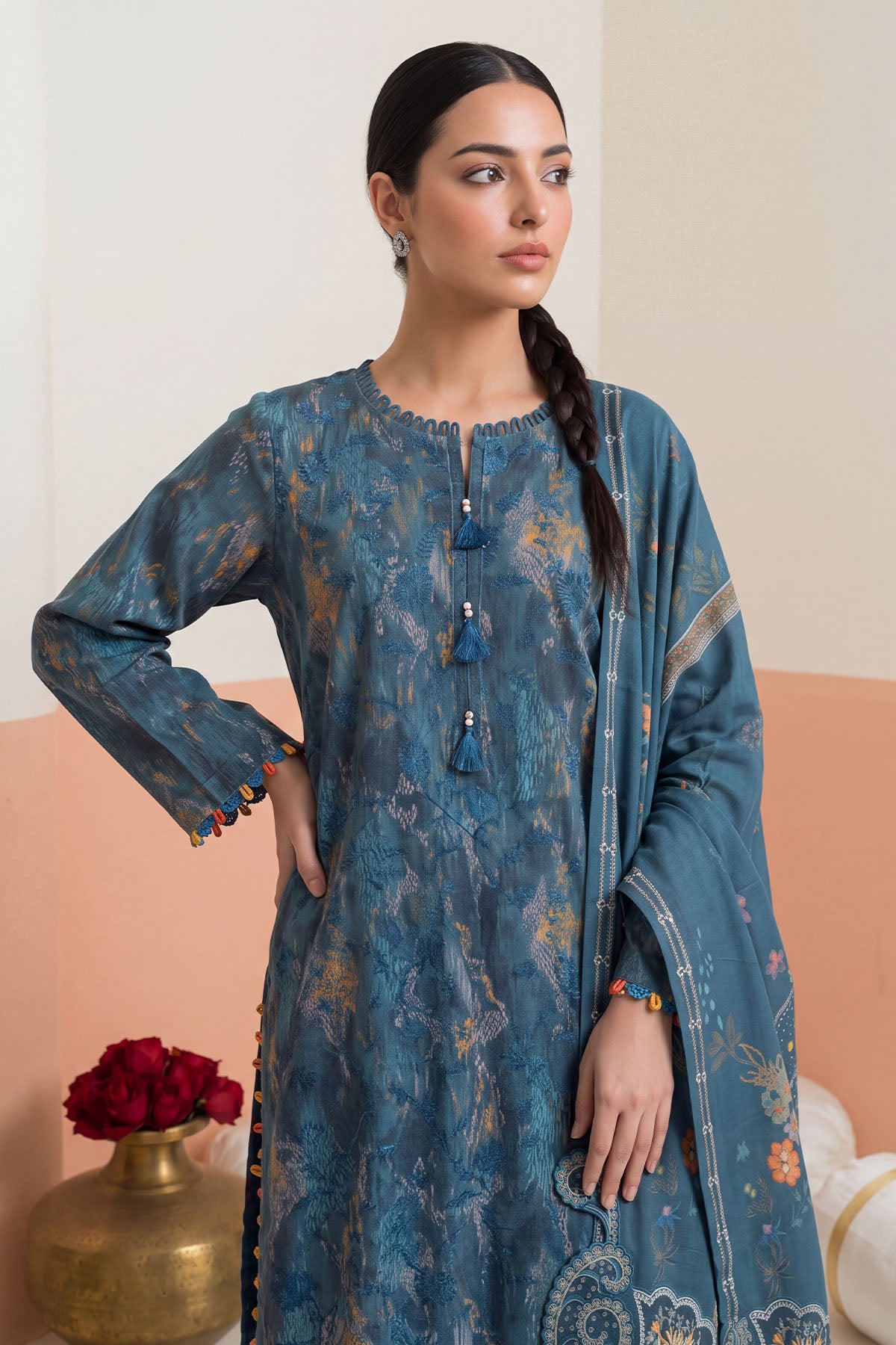 Women Embroidered 3 Piece Suit - CLC669