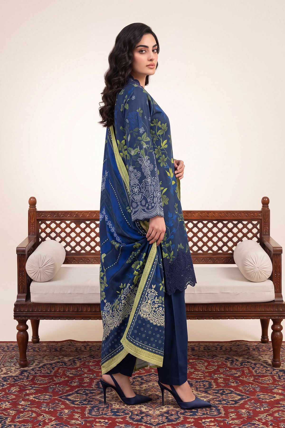 Women Embroidered 3 Piece Suit - CLC096