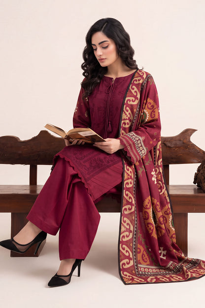 Women Embroidered 3 Piece Suit - CLC097