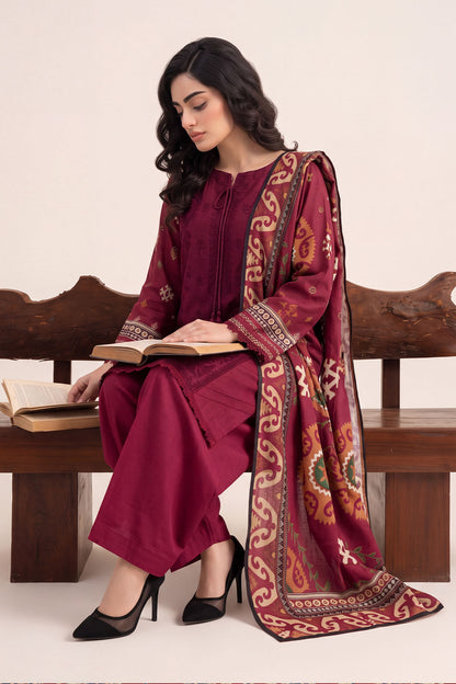 Women Embroidered 3 Piece Suit - CLC097