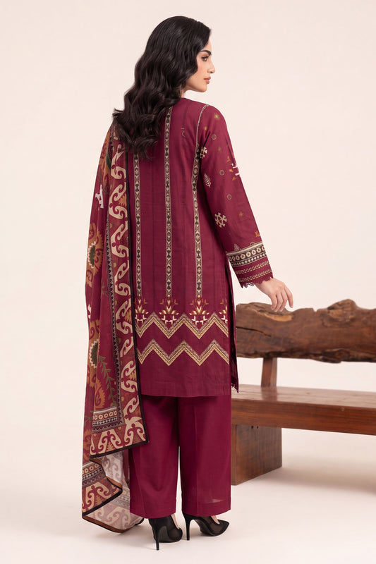 Women Embroidered 3 Piece Suit - CLC097