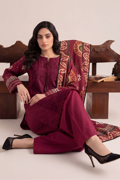 Women Embroidered 3 Piece Suit - CLC097