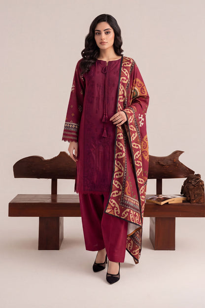 Women Embroidered 3 Piece Suit - CLC097