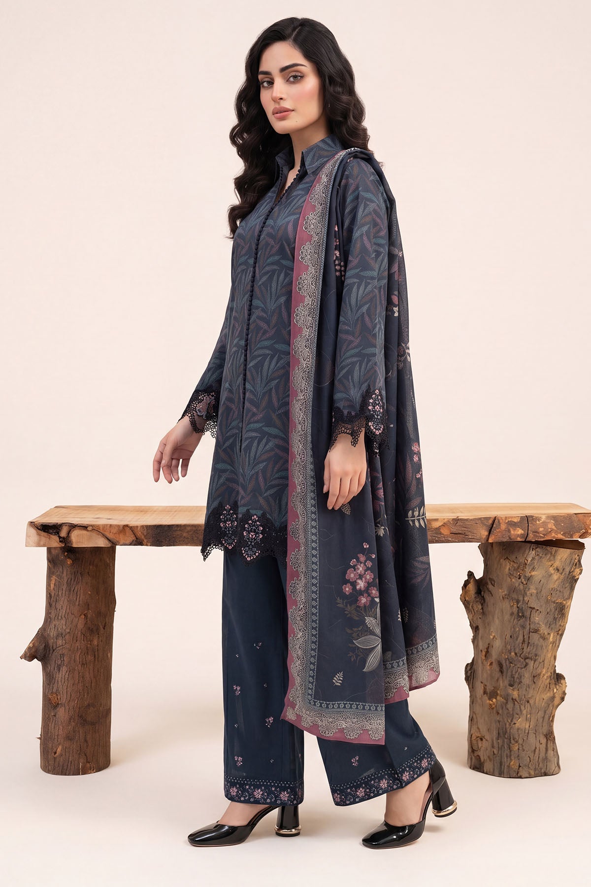 Women Embroidered 3 Piece Suit - CLC099