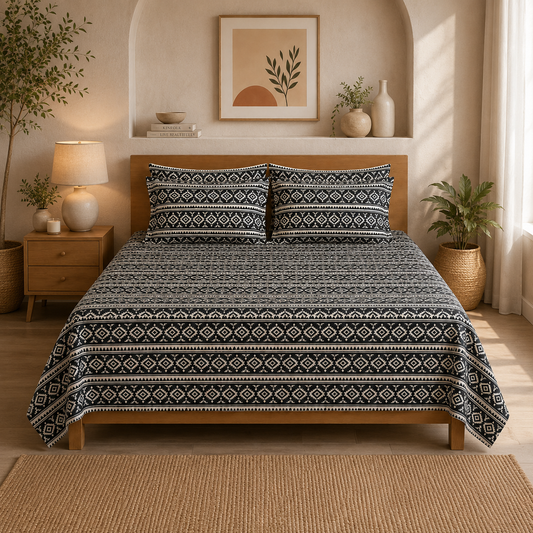 Shine Bed Sheet Set - HTSS74
