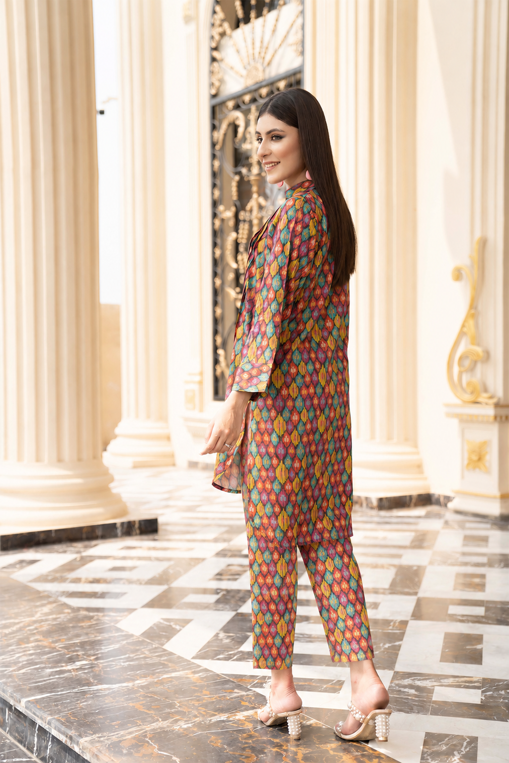 Women Printed 2 Piece Suit - RSL032