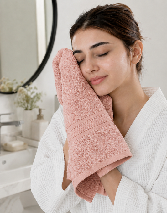 3 Piece Face Towel Set | Light Pink