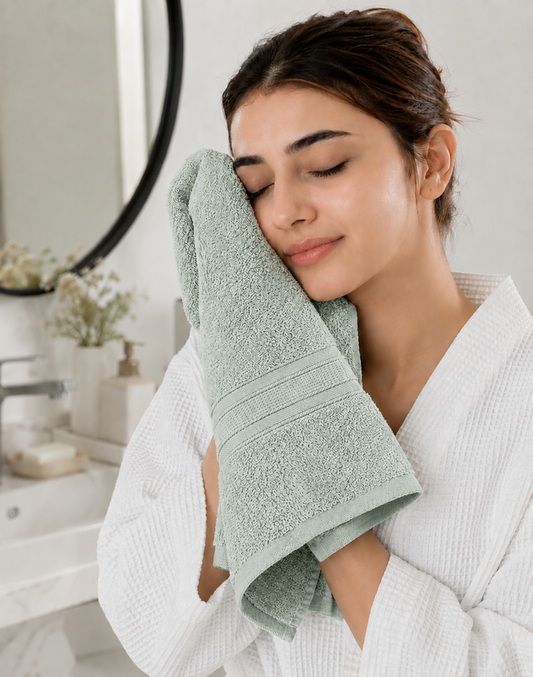 3 Piece Face Towel Set | Sage