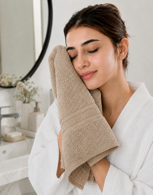 3 Piece Face Towel Set | Clay