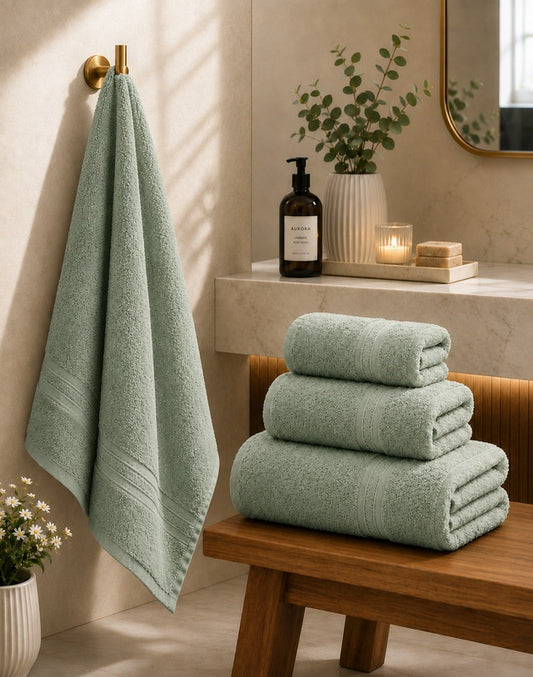 3 Piece Towel Set | Sage