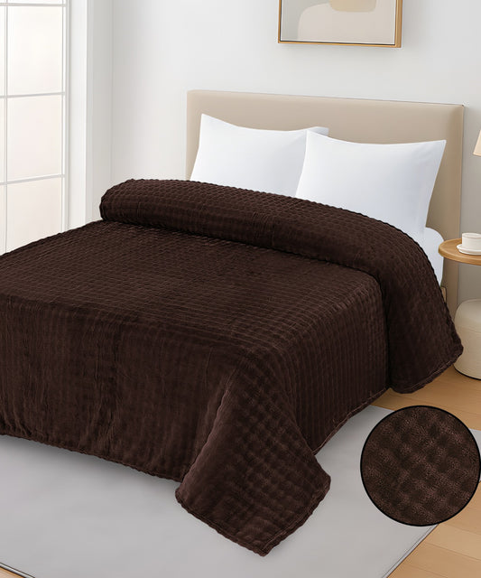 FLEECE BLANKET SOFT TOUCH | Dark Brown