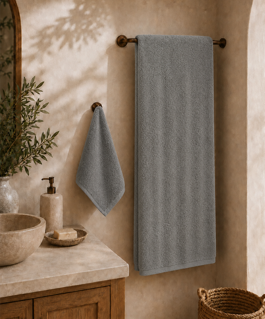Dobby Bath Towel - GRY