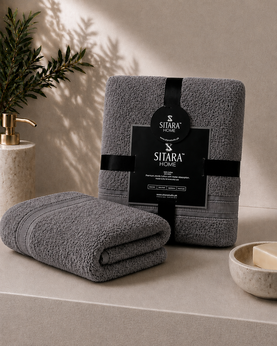 Bath Sheet | Dark Grey
