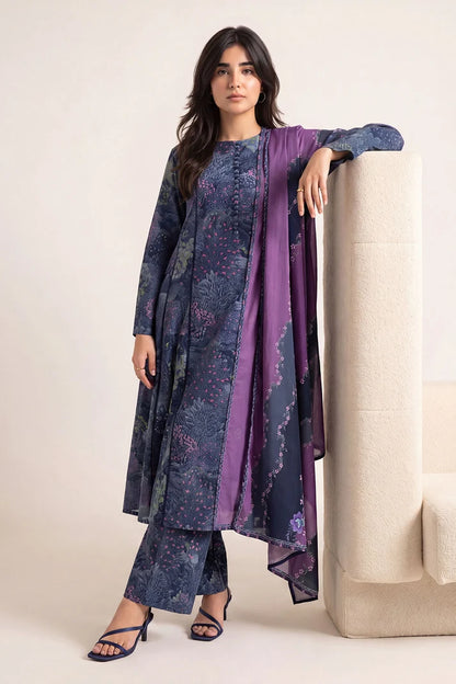 Women Printed 3 Piece Suit - DTD156
