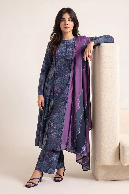 Women Printed 3 Piece Suit - DTD156