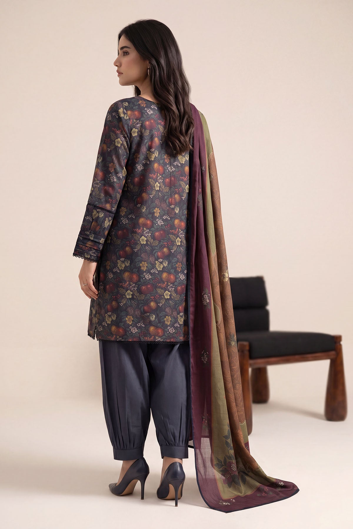 Women Printed 3 Piece Suit - DTD158
