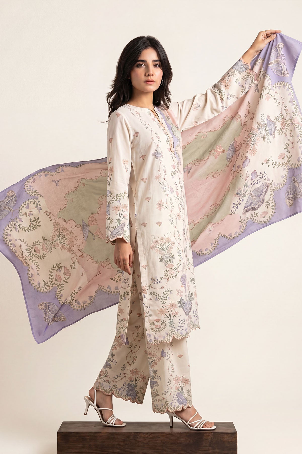 Women Printed 3 Piece Suit - DTD159