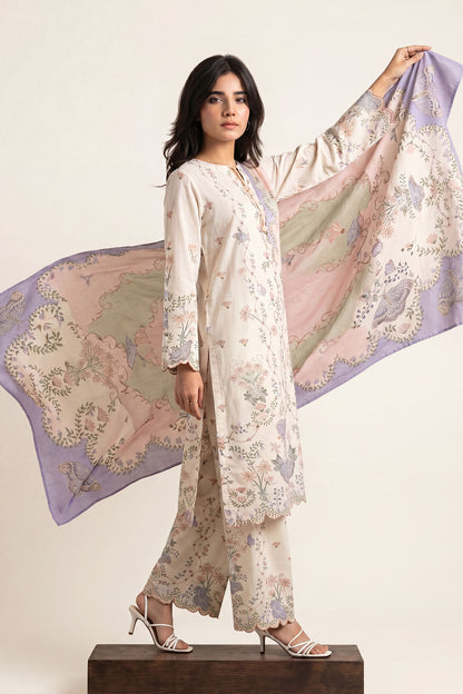 Women Printed 3 Piece Suit - DTD159