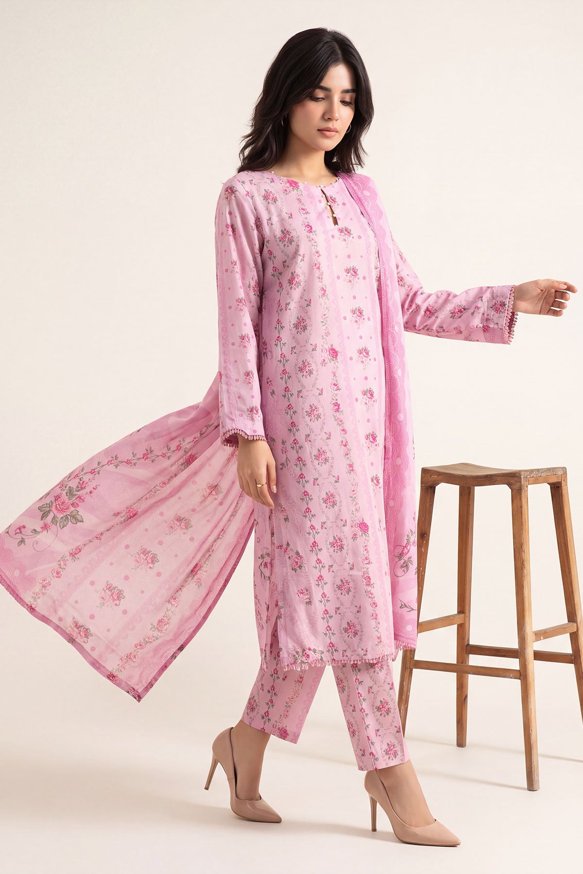 Women Printed 3 Piece Suit - DTD161