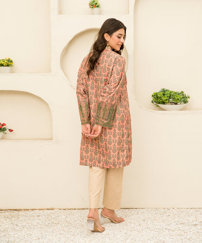 Women Printed Embroidered Shirt - LDS908