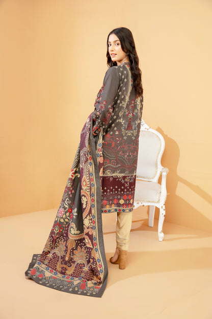 Women Printed Embroidered Shirt - LDS847