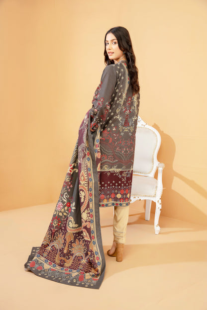 Women Printed Embroidered Shirt - LDS847