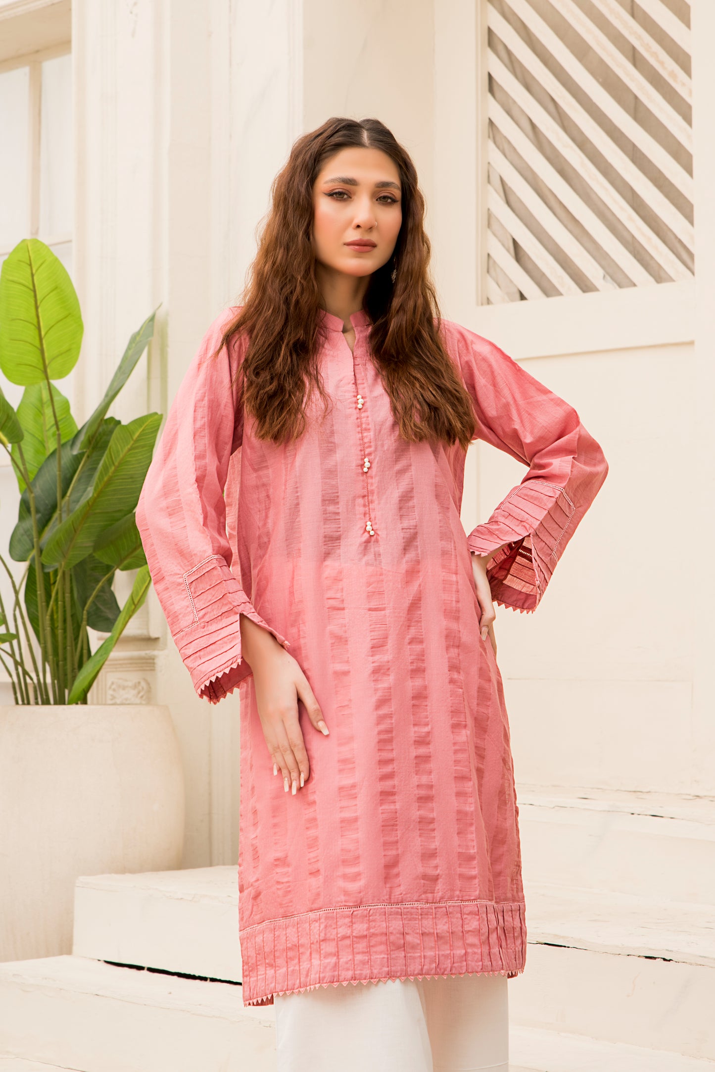 Solid Pink Shirt - LDS 884