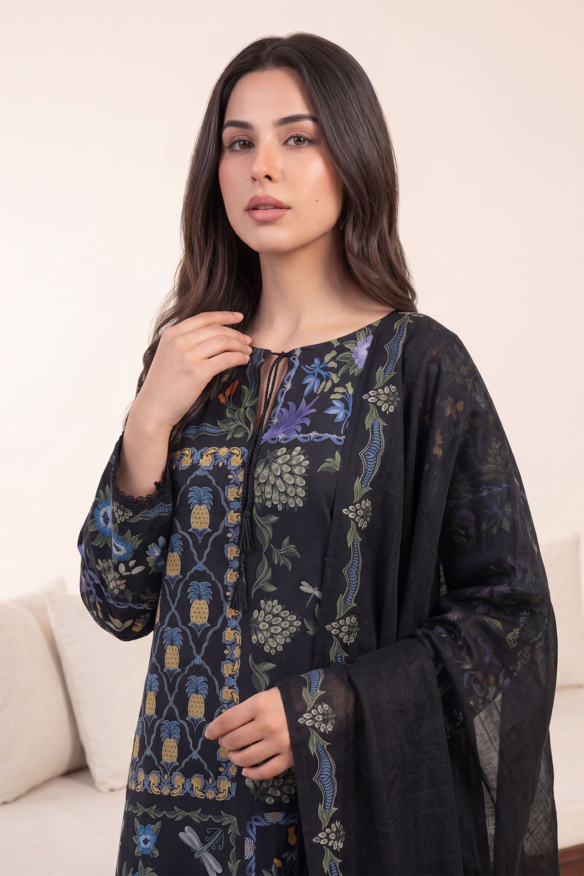 Women Printed 3 Piece Suit - DTD166